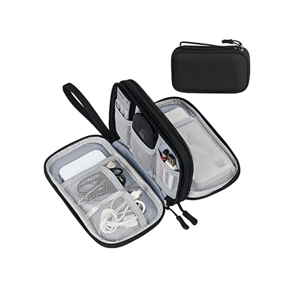 Portable Tech Organizer Pouch Travel Cable Case